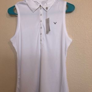Golf top! Women’s Callaway collared tank size M